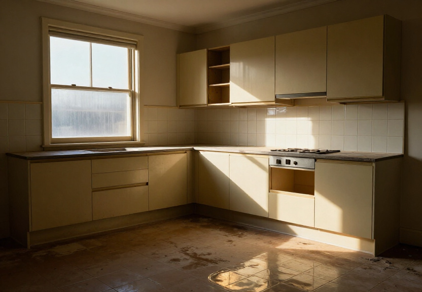 Restored kitchen in Dover Heights after flood restoration